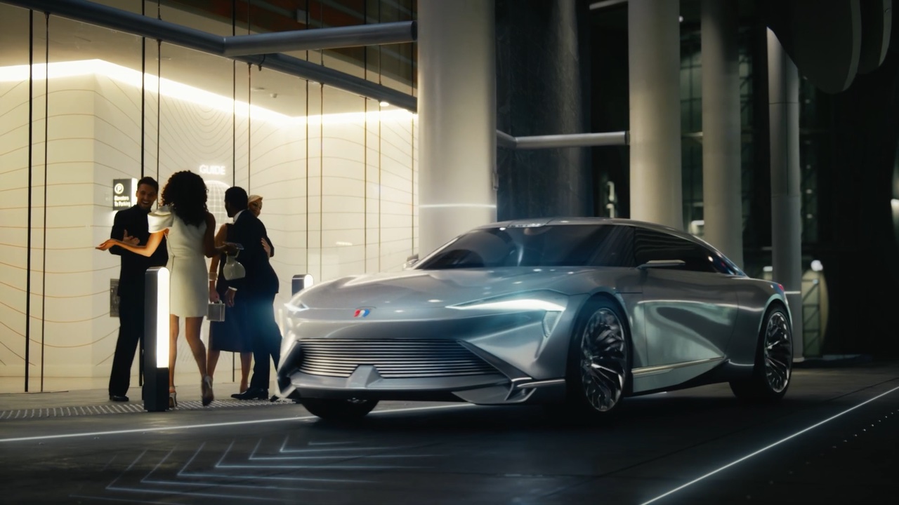 Buick concept car with flowing organic body curves