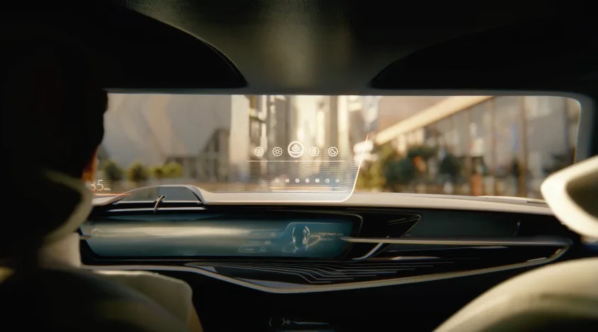 Buick Electra production HUD interface