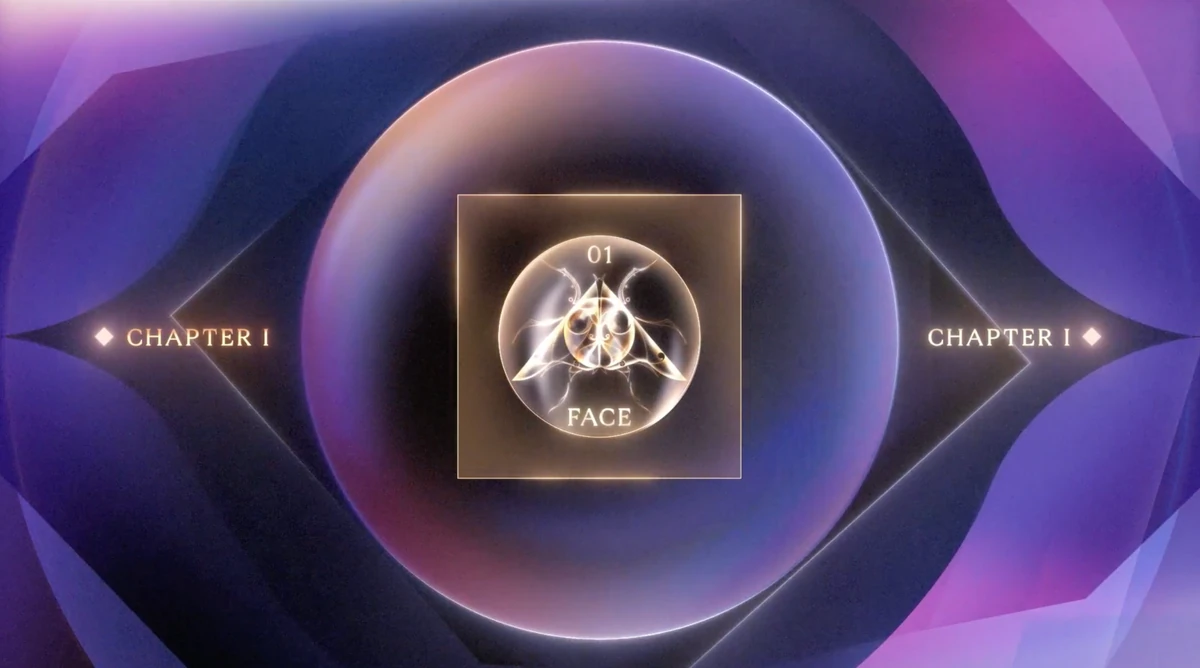 Chapter I card: Face